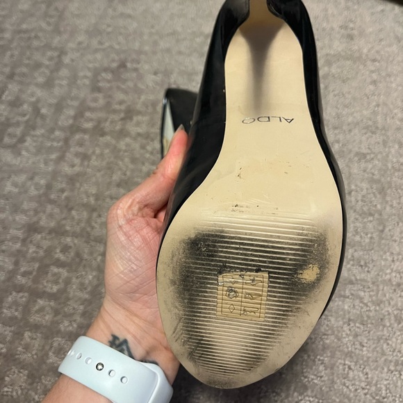 Aldo Dark Blue Patent Leather Stiletto - Size 7 - Picture 7 of 7